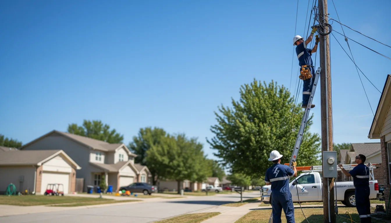Residential electrician providing installation services in Elsmere, NE